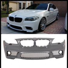 BMW 5 SERIES F10 F11 10-13 M5 LOOK STYLE FRONT BUMPER KIT PDC WASHERS FOGLIGHTS