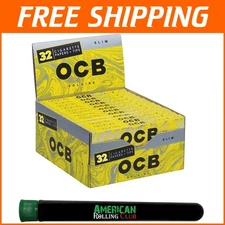 Authentic OCB Solaire King Size Slim Papers and Tips - Eco-Friendly Box