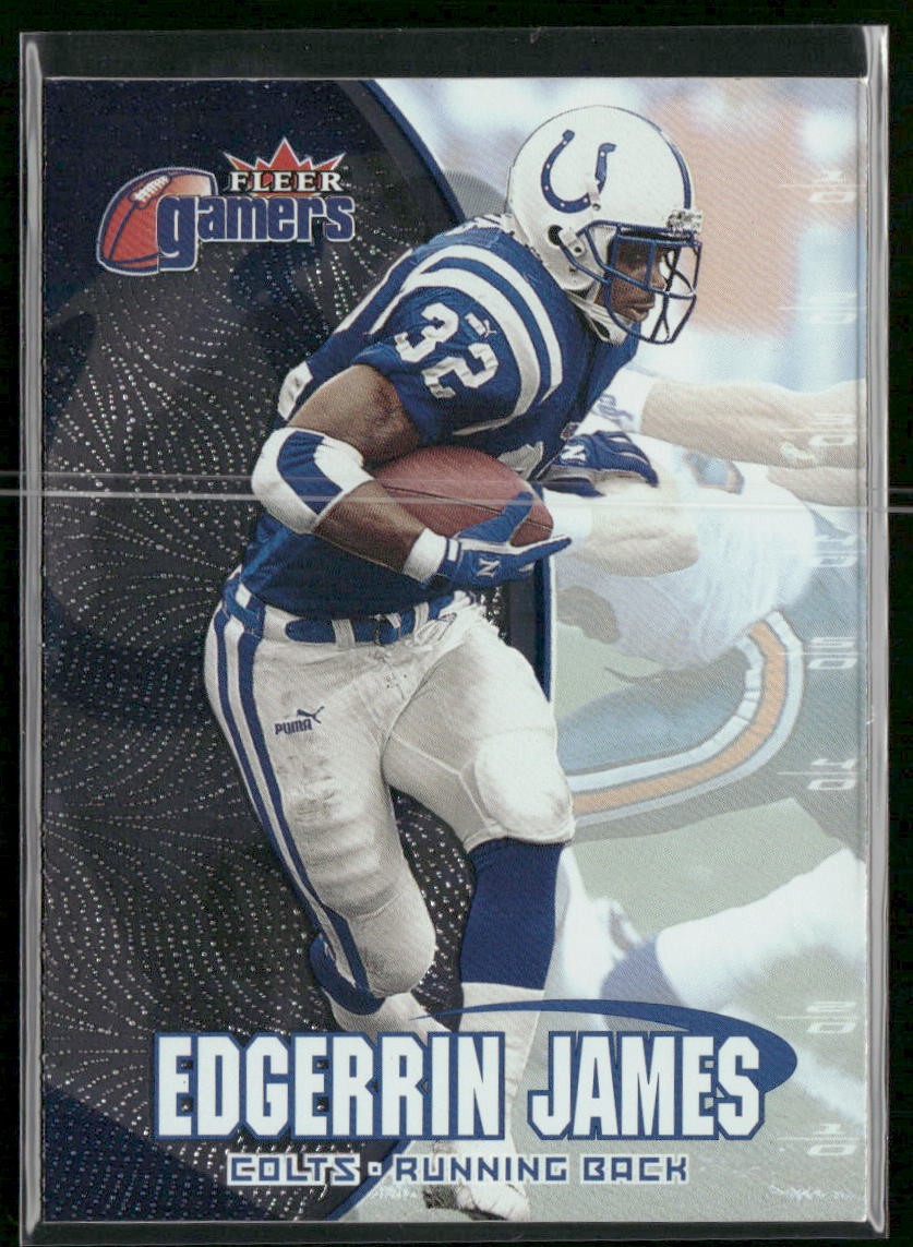 2000 Fleer Gamers Edgerrin James #1 Indianapolis Colts