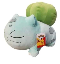 New- Jazwares Nintendo Pokemon 18" Sleeping Bulbasaur Plush