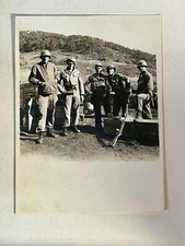 Vintage Soldier Handsome Men Uniform Rifle Camp Base