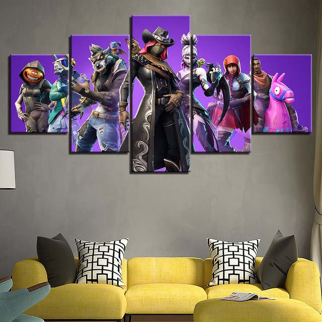 Framed Fortnite Game Canvas Wall Art Poster Print Gamer