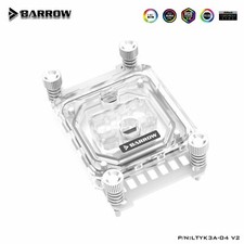 Barrow CPU Copper Water Block for AMD RYZEN 3 5 7 9 AM4 AM5 LTYK3A-04 V2 White
