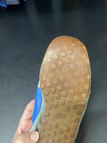 Vintage 1981 Nike Blue Gray Oceania Sneakers Shoes Men's Size 7.5 Waffle Taiwan - Picture 22 of 24
