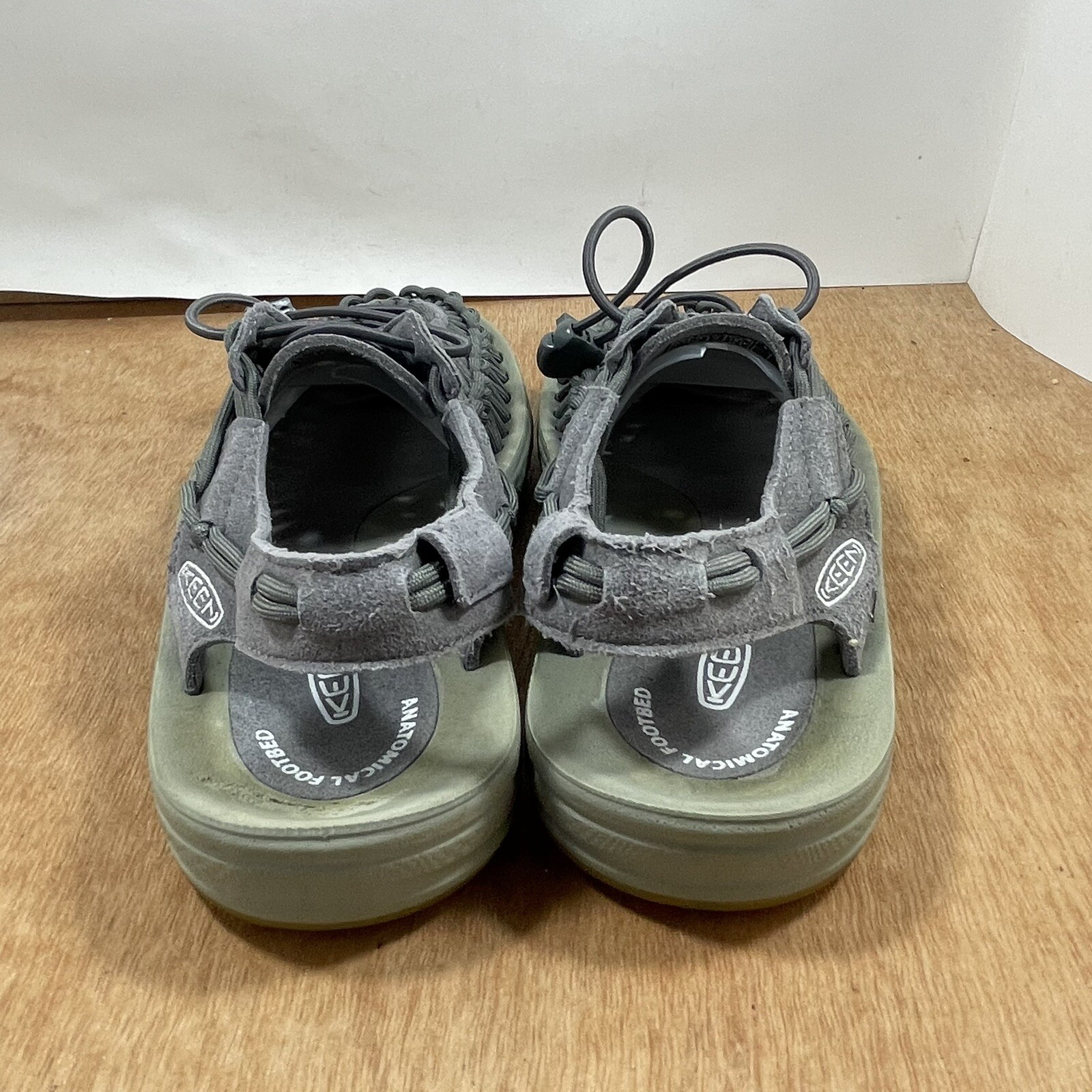 Sandali Keen Uneek da uomo taglia 7 grigi in corda elastica escursionismo acqua slingback