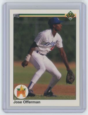 1990 Upper Deck Jose Offerman Rookie .  Los Angeles Dodgers #46