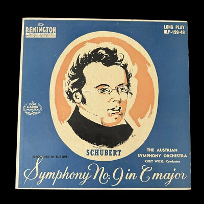 Franz Schubert LP Vinyl Record Album Symphony No. 9 In C Major RLP-199-48