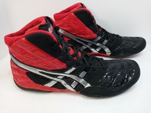 asics vermelho e preto