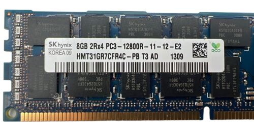 SK Hynix 16GB (2x8GB) PC3-12800R DDR3-1600 SERVER RAM HMT31GR7CFR4C-PB - Picture 3 of 3