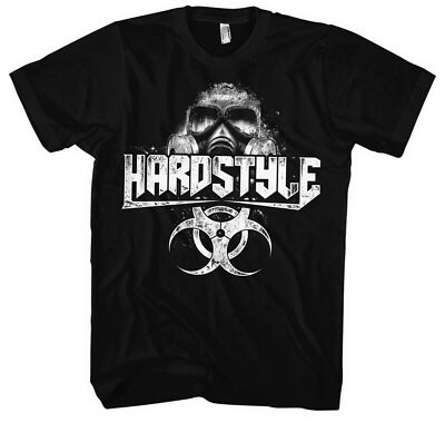 Hardstyle Maske Männer Herren T-Shirt | Techno Gabba Hardcore Musik Electro 