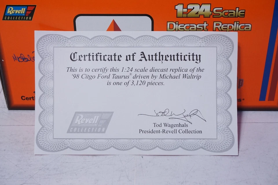 Revell Michael Waltrip #21 1998 Citgo NASCAR coche de carreras escala 1/24 diecast Foto 2 de 4