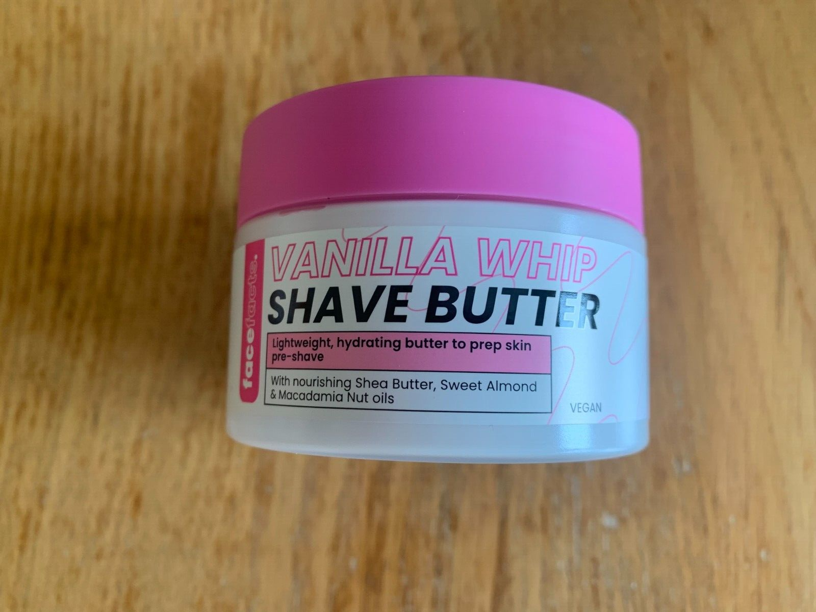 Brand New FACE FACTS Vanilla Whip Shave Butter - Moisturising Close Shave Cream