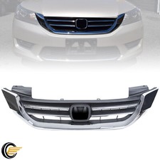 New Front Bumper Radiator Upper Chrome Grill For Honda Accord 2013 2014 2015