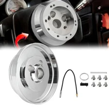Chrome 5&6 Hole Steering Wheel Short Hub Adapter For Ididit For GM For Chevy USA
