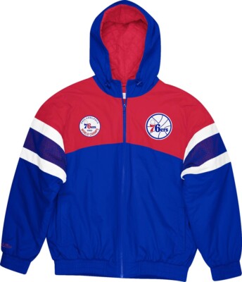 Mitchell & Ness Philadelphia 76ers NBA Team Prospect Heavyweight Jacket Royal