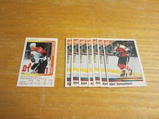 Kjell Samuelsson Lot of 8 Sticker Trading Cards NHL Hockey Philadelphia Flyers