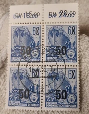 4 Old Cold War Era,  East German Stamps , East Germany 