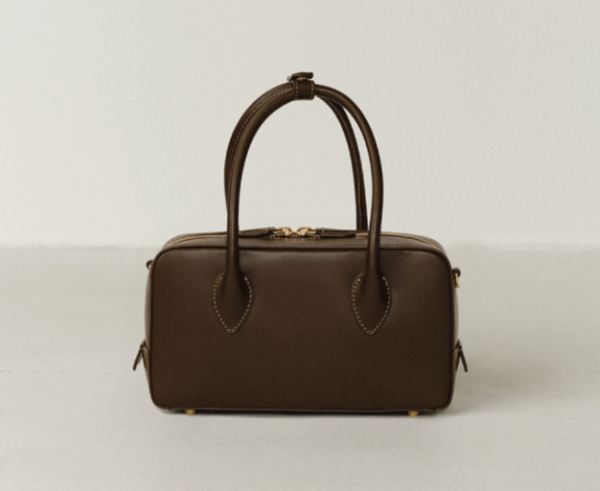 ★DE MERIEL★ 2024 Bowling Bag Medium Soft Brown BOWLINGBAG Demeriel Bowling Bag Medium Choco Brown / Brand New