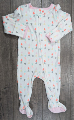 Baby Girl Clothes Nwot Cloud Island 3-6 Month Colorful Triangle Footed Outfit