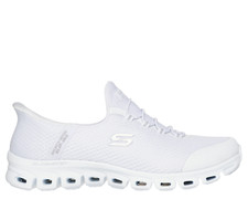 SKECHERS Slip-ins Glide-Step Pursuit White Silver Sneaker Women's sizes 5-11/NEW