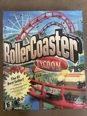 Roller Coaster Tycoon PC CD ROM Big Box Sealed BOX FADED & DAMAGED Win 95/98 NIB