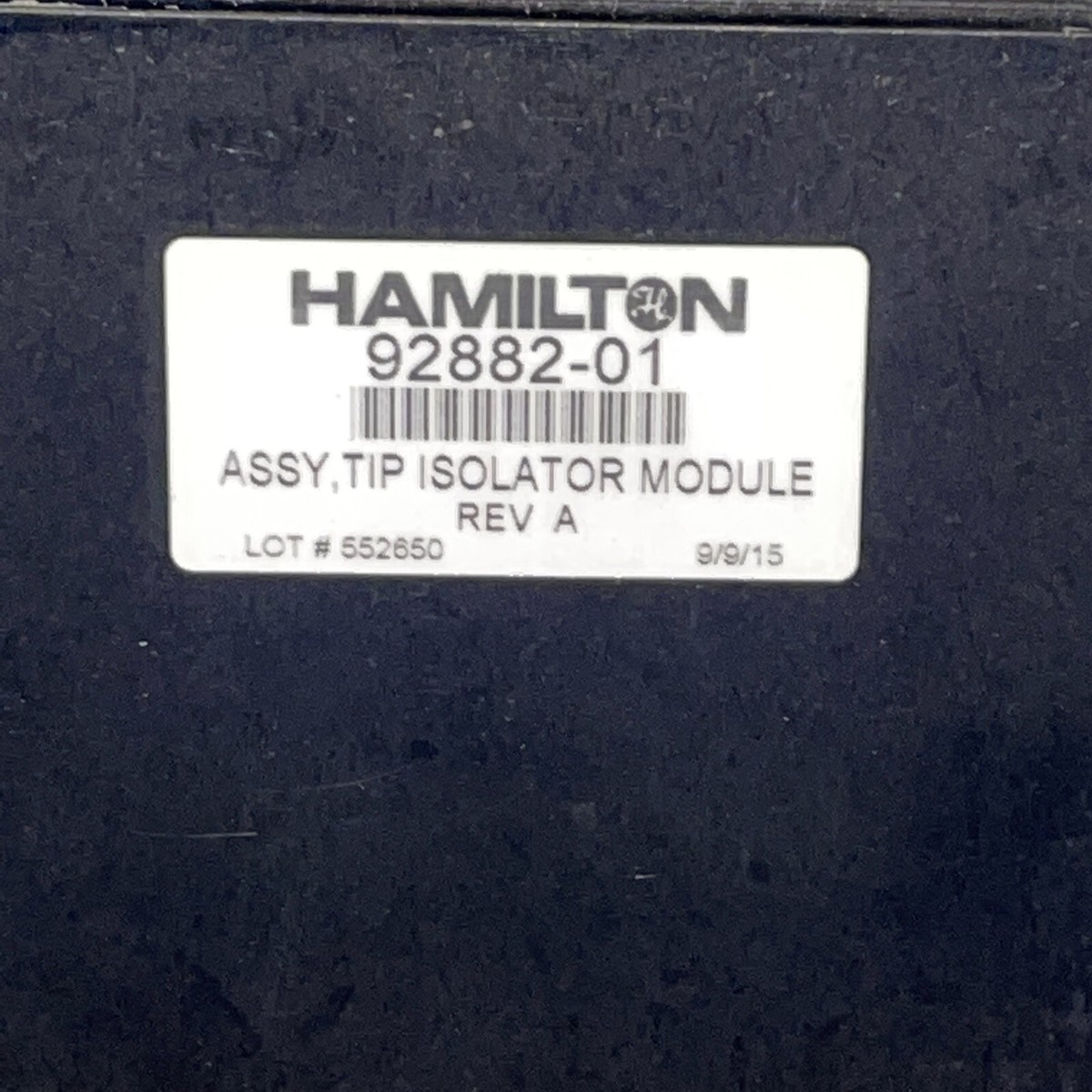 HAMILTON 92882-01 ASSY TIP ISOLATOR MODULE 5526500 | eBay 