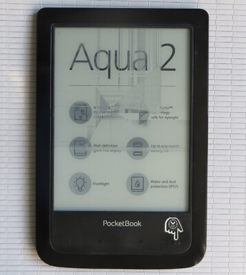 PocketBook Aqua 2 PB641 8GB eBook-Reader defekt mit Displaybruch