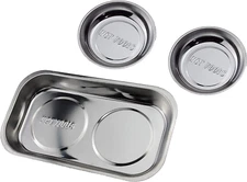 VCT 3Pc Magnetic Tray Holder Stainless Steel for Socket Screw Nuts Bolts Metal P
