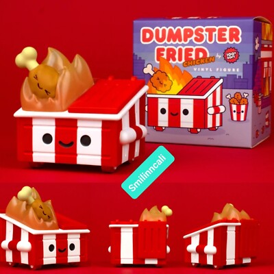 DUMPSTER FIRE Dumpster Fried Chicken Edition Exclusive LE Dumpster Fire Figure