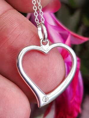 DYD S925 Argento Collane con Ciondolo a Cuore Donna, Oro | FindTheDeal