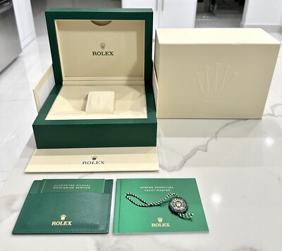Authentic ROLEX Gold YACHT MASTER FULL SET Watch Box 116655 126655