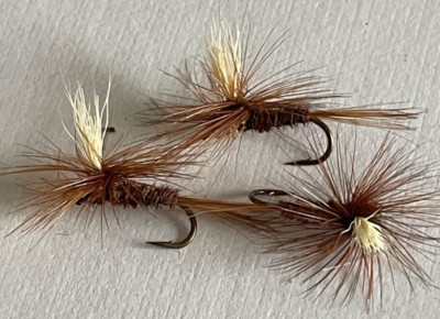 3 Trockenfliegenfischen Forellenfliege Fallschirmhaken 10, 12 oder 14 LAGERRÄUMUNG