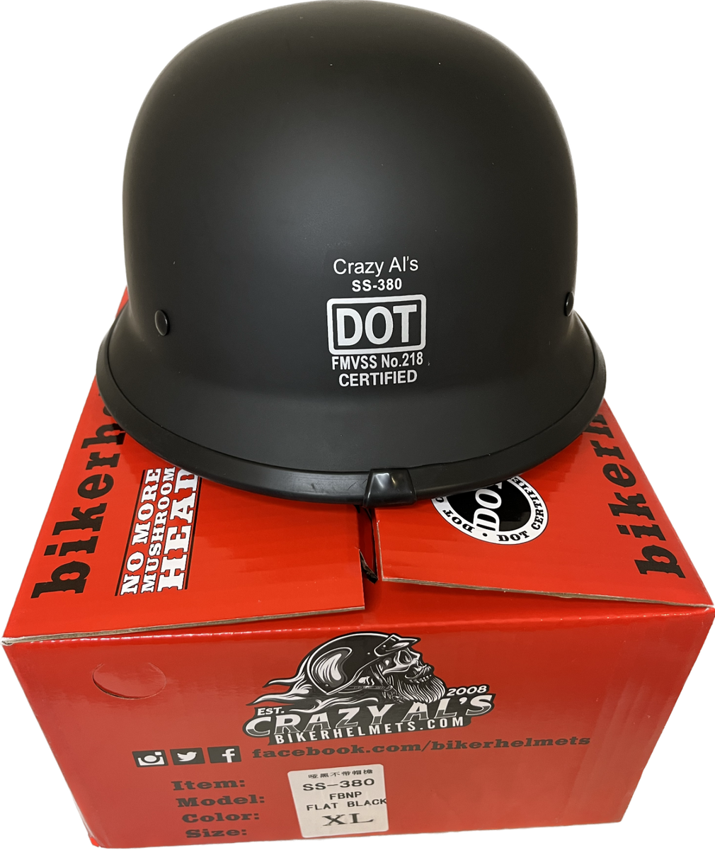 German Motorcycle Crazy Al's Motorcycle Helmets REAL Crazy