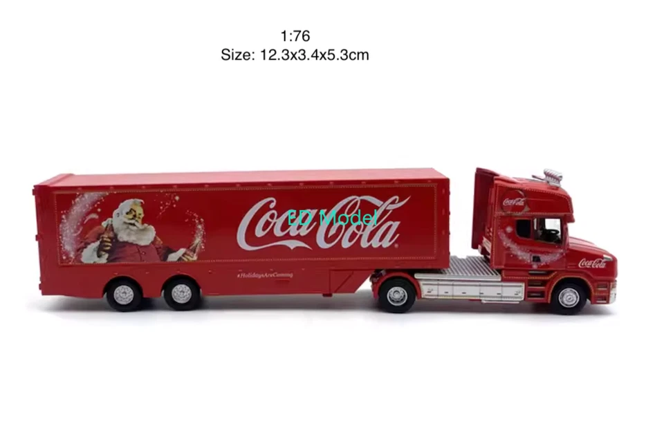 BN 1:76 Red Coke Christmas Scania T Cab Delivery Truck Model Diecast Metal Car - Image 3 of 4