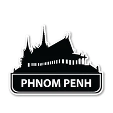 Phnom Penh Car Laptop Phone Vinyl Sticker  - SELECT SIZE