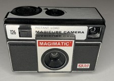 Vintage Magimatic X50 126 Film Camera Instant Load Magicube 1970  s Movie Prop