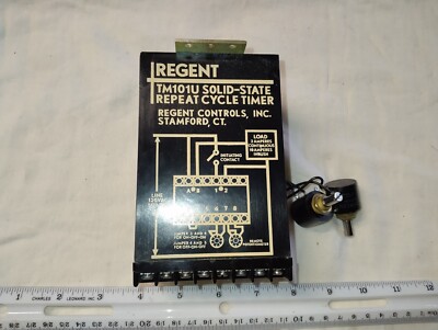 REGENT  CONTROLS INC TM101U SOLID STATE  REPEAT CYCLE TIMER  120VAC 50/60HZ 
