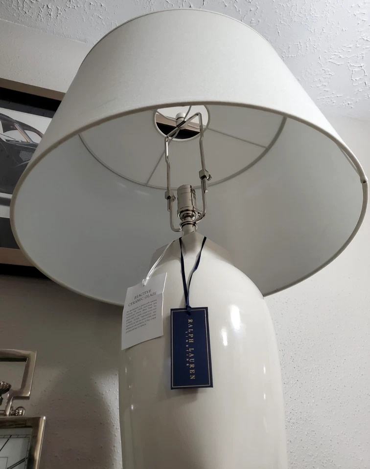 Новый с Ярлыками Ralph Lauren Home Collection Ilona большой настольная лампа с льняным абажуром - Изображение 2 из 4