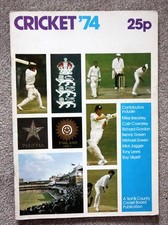 "Cricket ‘74" Booklet  40 pages - India/Pakistan/England/Counties Colour photos