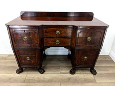 SIDEBOARD Antique Regency Mahogany Paw Feet 3 Cupboards 3 Drawers FREE DELIVERY