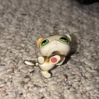 Littlest Pet Shop Cat Figure Brown & White Green Eyes 2006 #44993 — photo 2