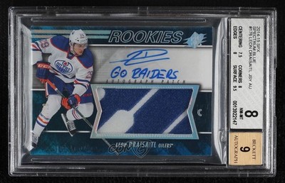 2014-15 SPx Rookies Spectrum Blue 46/50 Leon Draisaitl #176 BGS 8 Auto RC 0cm