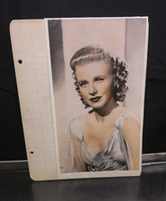 1940's Notebook Paper Package / Judy Garland, Ginger Rogers, Betty Grable Photos