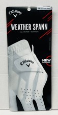 Callaway Weather Spann Mens Golf Gloves Size ML Reg-Right Hand White NEW U28