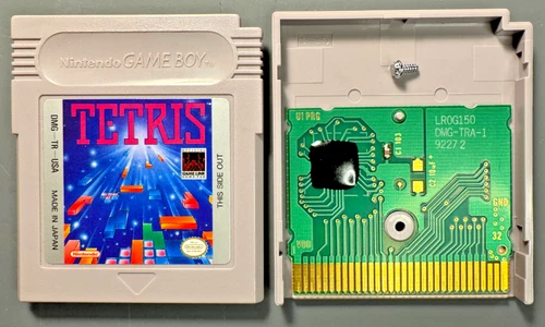 Tetris Nintendo Game Boy DMG-TR-USA Tested Working Authentic OEM Cartridge