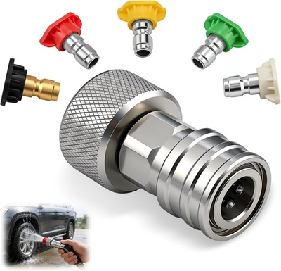 #ad Garden Hose to Pressure Washer Adapter 3 4quot; GHT to 1 4quot; Quick Connect Convert $12.35
