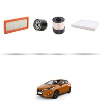 Hoffcar Wartungsset - 4 Filter FüR Nissan Micra V (K14F) 1.5 Dci 66KW Ab 2017