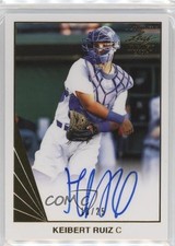 2018 Leaf Ultimate Draft 90 Leaf Auto Gold 10/25 Keibert Ruiz #BA-KR1 Auto 09j5