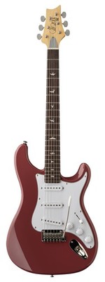 PRS SE Silver  Sky  Derby Red