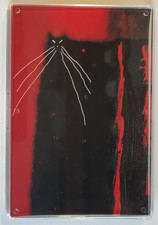 Govinder Nazran Cat "The Godfather" Large Acrylic Fridge Magnet Lithograph print